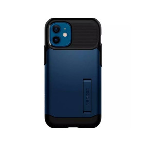 Spigen Slim Armor Glass Case For iPhone 12 Mini Navy Blue (ACS01547) Spigen Slim Armor Glass Case For iPhone 12 Mini Navy Blue (ACS01547)