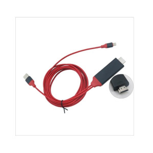 SweetShop HDMI Cable For iPhone Black/Red SweetShop HDMI Cable For iPhone Black/Red