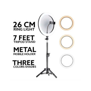 The AZY Mobile Stand Holder 7 Feet Stand LED Light 26CM Ring Light