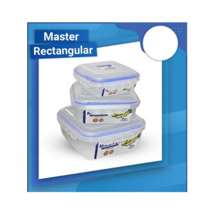 TPWfamily Rectangle Food Storage Box 3 Pcs Set (3.96 Litre) TPWfamily Rectangle Food Storage Box 3 Pcs Set (3.96 Litre)