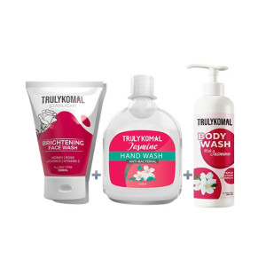 Truly Komal Glow Face Wash + Body Wash + Hand Wash - Pack Of 3 Truly Komal Glow Face Wash + Body Wash + Hand Wash - Pack Of 3