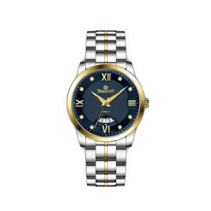 Timezone Verve Pulse Watch For Men Two Tone Gold (TZ-1331)-Blue Timezone Verve Pulse Watch For Men Two Tone Gold (TZ-1331)-Blue