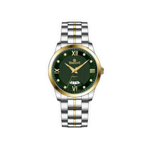 Timezone Verve Pulse Watch For Men Two Tone Gold (TZ-1331)-Green