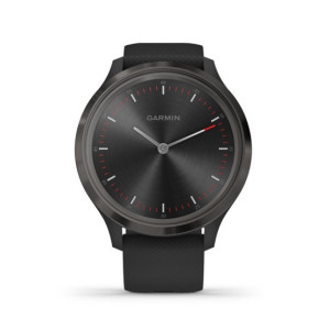 Garmin Vivomove 3 Slate Stainless Steel Bezel Activity Tracking Watch Black With Silicone Band Garmin Vivomove 3 Slate Stainless Steel Bezel Activity Tracking Watch Black With Silicone Band