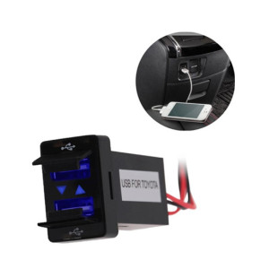 Wish Hub 2A Dual USB Port Car Charger For Toyota Wish Hub 2A Dual USB Port Car Charger For Toyota