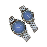 Genshirts Watch Set For Couple Silver