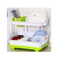 Easy Shop Stainless Steel 2 Layer Plates Drying Rack