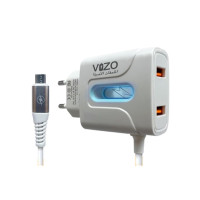 Vizo V14 Fast Charger With Antigate Light - White