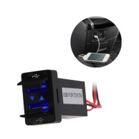 Wish Hub 2A Dual USB Port Car Charger For Toyota