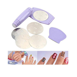 Muzamil Store Salon Express Nail Art Polish Stencil Stamping