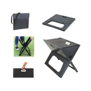2Kan Folding BBQ Grill Black