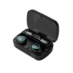 S.S Mart M10 TWS LED Display Bluetooth Earbuds Black