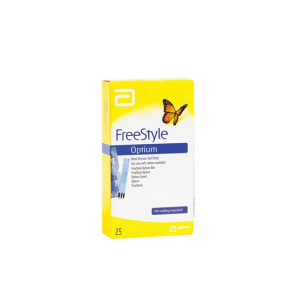 Abott Freestyle Optium Strips 25 Pcs