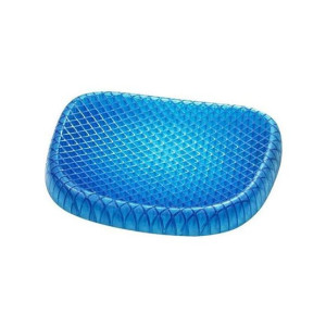Muzamil Store Non-Slip Cushion Back Pain Seat Gel - Blue
