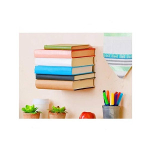 Muzamil Store Invisible Floating Book Shelf Black