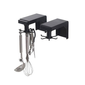 Muzamil Store 360° 6 Hook Storage Rack - Black