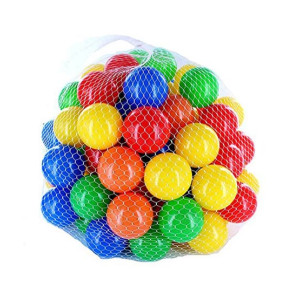 Muzamil Store Plastic Balls For Kids - 50Pcs