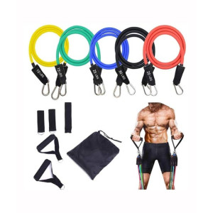 Muzamil Store Resistance Exercise Bands Sets - 5Pcs