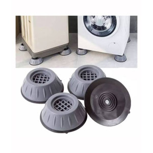Muzamil store Washing Machine Floor Mat Protectors Anti Vibration - 4Pcs