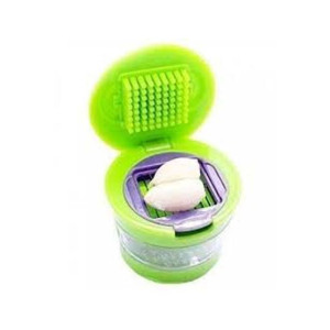 Muzamil Store Mini Garlic Cutter Chopper - Green