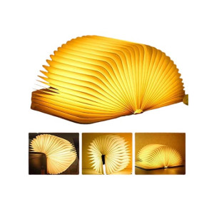 Muzamil Store Rechargeable  Wooden Table Lamp Light