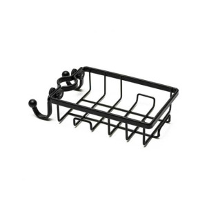 Muzamil Store Sink Caddy Metal Rust Free Sponge Dish - Black
