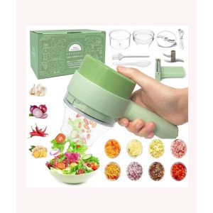 Muzamil Store Mini Electric Vegetable Cutter Set