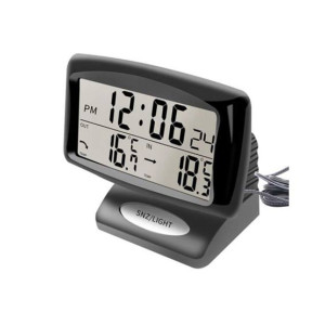 Muzamill Store Temperature Thermometer Clock For Home And Car