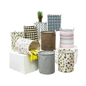 Muzamil Store Waterproof Folding Cotton Storage Basket