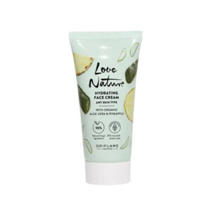 Oriflame Love Nature Hydrating Face Cream with Organic Aloe Vera & Pineapple - 50ml (46071)