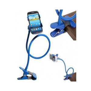 M.Mart Universal Snake Stand Mobile Holder - Blue