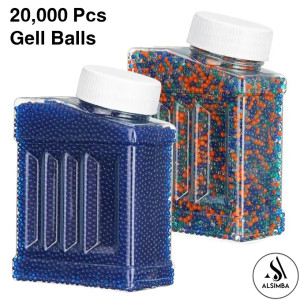 Alsimba 20000 Pcs Blue Gel Balls for Blaster Toy Gun 7.5mm Blue (AS-0060)