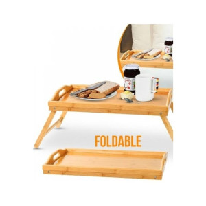 G-Mart Wood Foldable Table - Brown