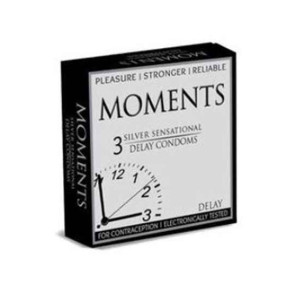 Discounted Store Moments Silver Sensational Delay Condoms Pack of 3