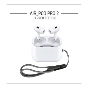 Marwa Collection	Airpods Pro 2 In Buzzer Edition White with free silicon case