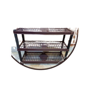 Araaish Multipurpose Plastic Shoe Rack Organizer Brown