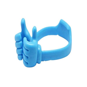 Promax Ok Stand Thumb Design Mobile Holder Blue