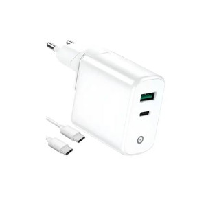 Infinix 20W Wall PD Charger With Type-C To Type-C Cable White (XC05)