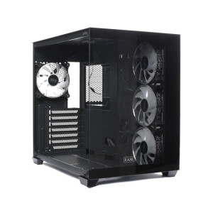 EASE Tempered Glass Gaming Case-Black (EC124B)