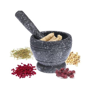 Easy Shop Marble Mortar And Pestle Black (Imam Dusta)