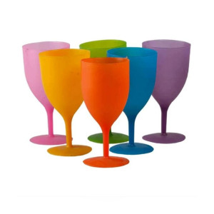Easy Shop Plastic Glass Multi-Color - Pack Of 6