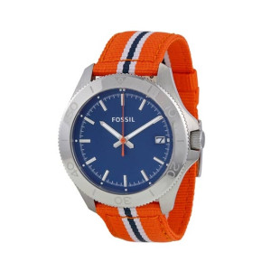 Fossil Retro Traveler Nylon Strap Men's Watch Two-Tone (AM4478)