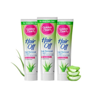Golden Pearl  Hair Off Hair Removal Cream Aloe Vera 50gm - Pack Of 3