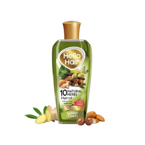 Golden Pearl Hello Hair 10 Natural Herbal Hair Oil 200ml
