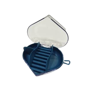 Muzamil Store Mini Heart Design Jewelry Storage Case
