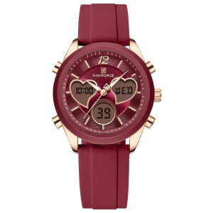 Naviforce Elegant Heart Watch For Women Red (NF-5045-15)