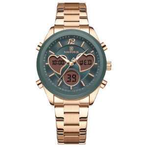 Naviforce Elegant Heart Watch For Women Rose Gold (NF-5045-3)