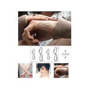 Muzamil Store Pack of 4 Love Letter Tattoos Temporary Body Tattoo Sticker