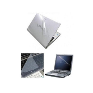 Ferozi Traders Laptop Skin Protector - Transparent Pack of 3