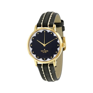 Kate Spade Metro Scalloped Leather Women's Watch Black (KSW1001)